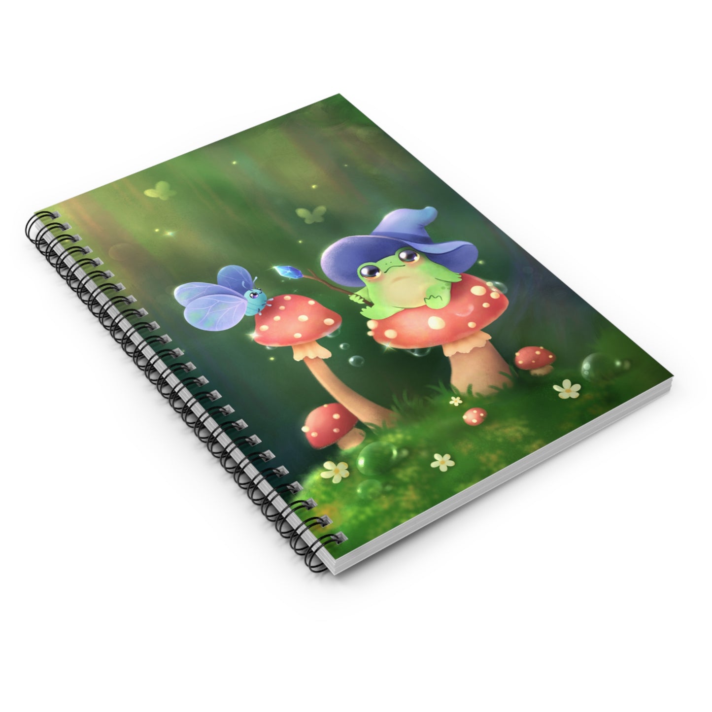Wizard Frog and Friend Spiral Notebook