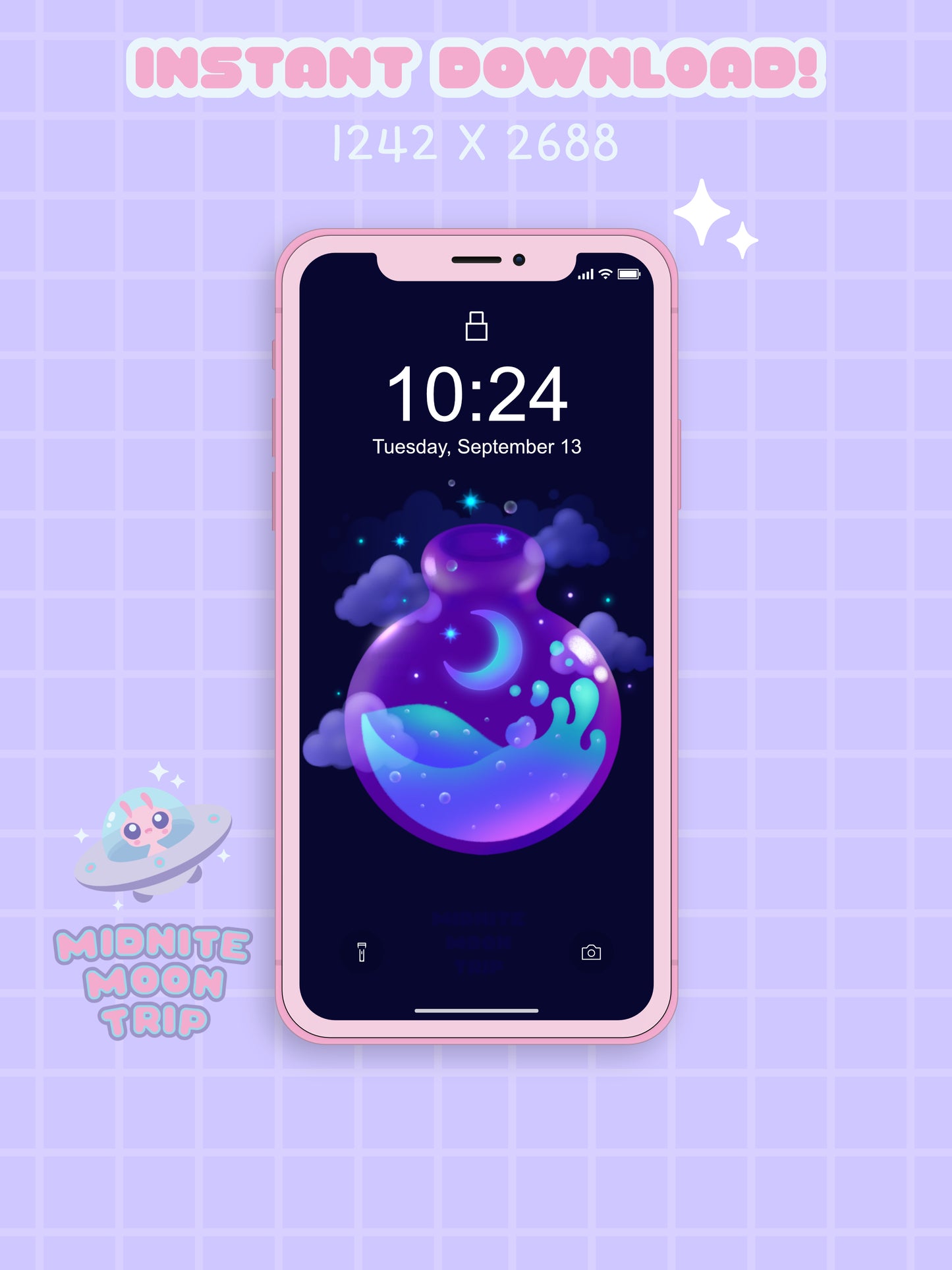 Moon Potion Phone Wallpaper