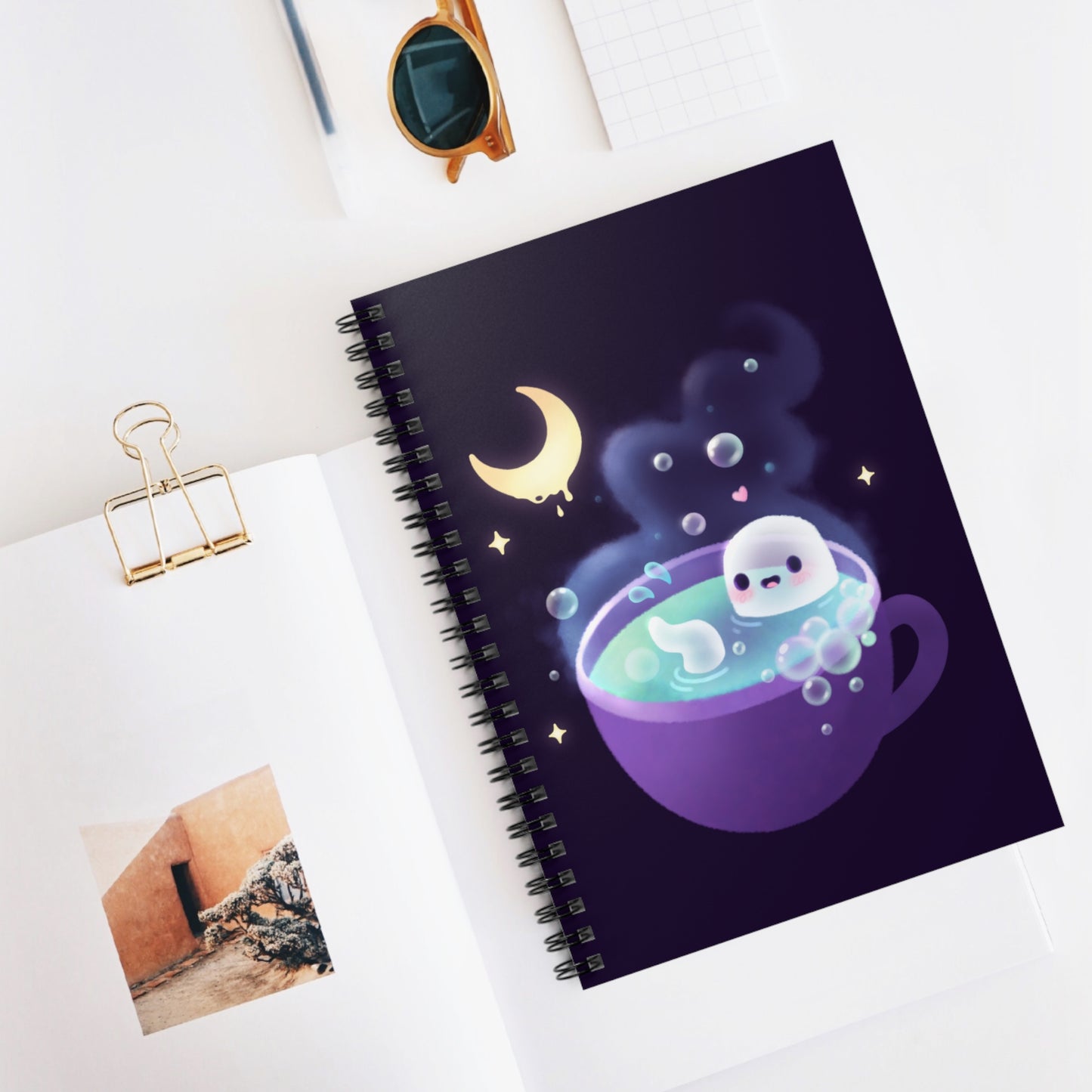 Ghost Tea Spiral Notebook