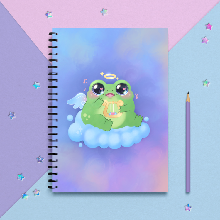 Cherub Frog Spiral Notebook