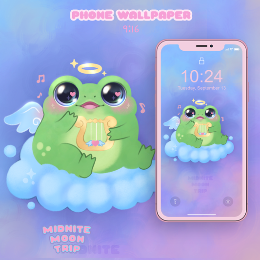 Cherub Frog Phone Wallpaper
