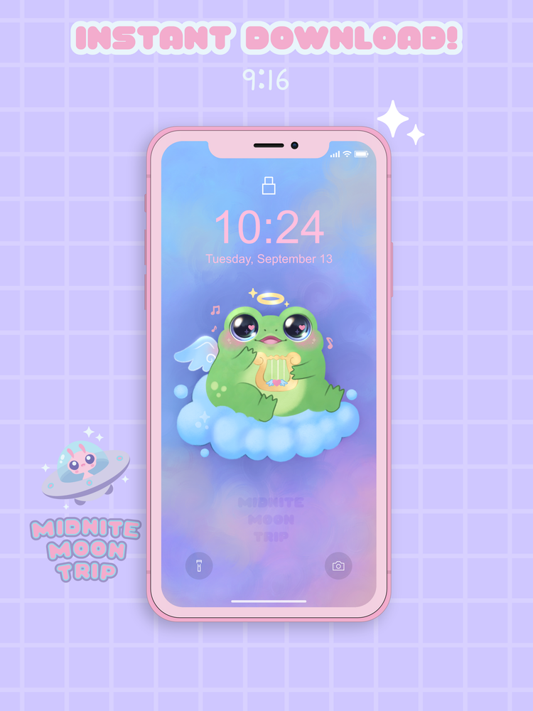 Cherub Frog Phone Wallpaper
