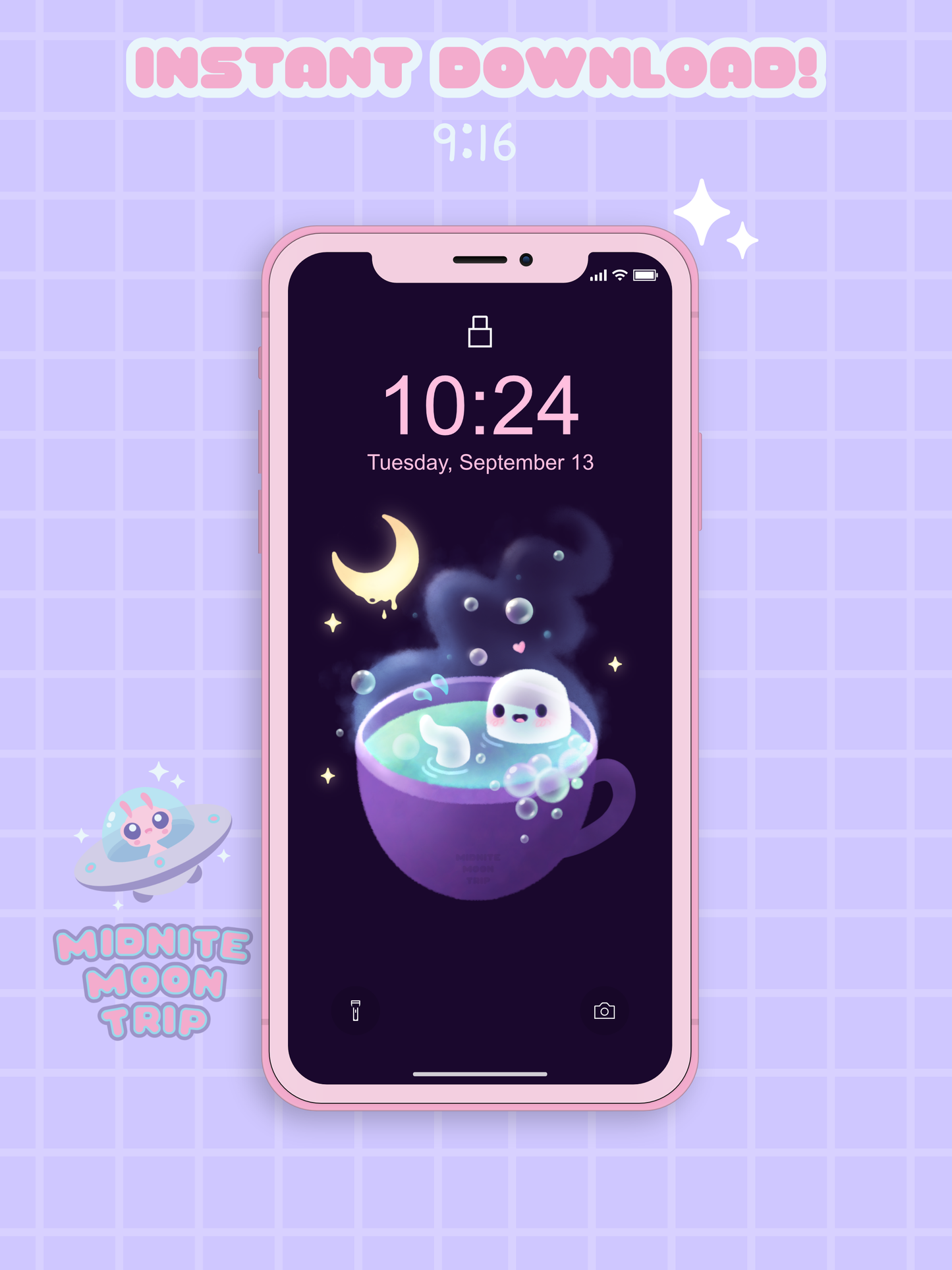 Ghost Tea Phone Wallpaper