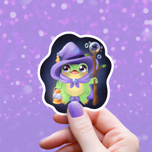 Wizard Frog Sticker