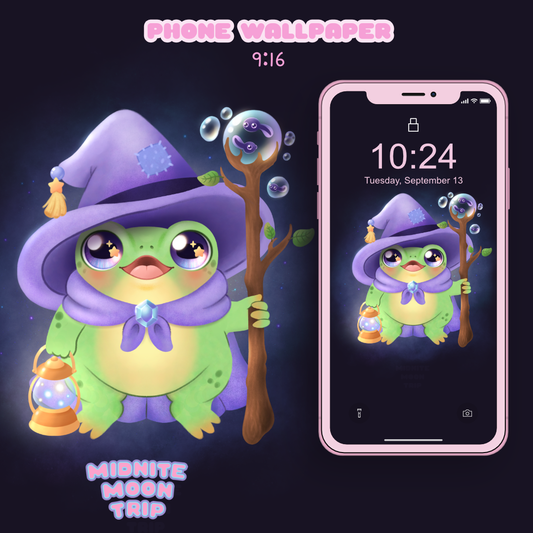 Wizard Frog Phone Wallpaper