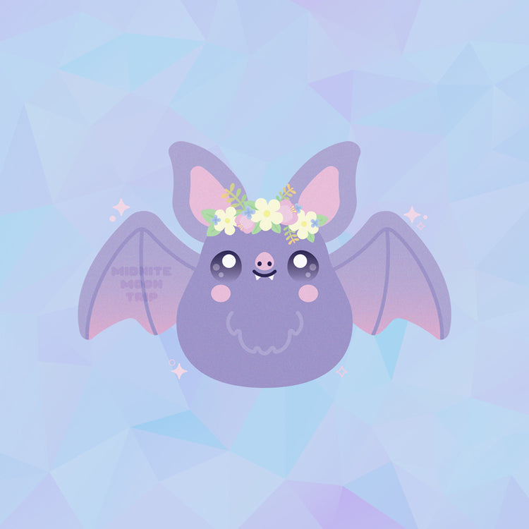 Pretty Spooky Bat Sticker