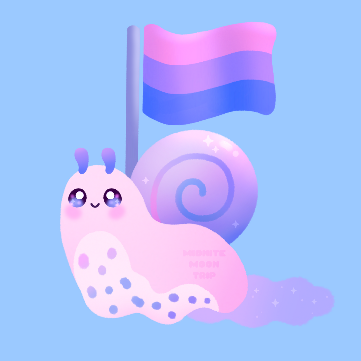 LGBT Pride Snail Phone Wallpaper | Bisexual