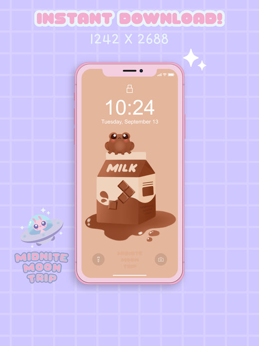 Chocolate Milk Frog Phone Wallpaper
