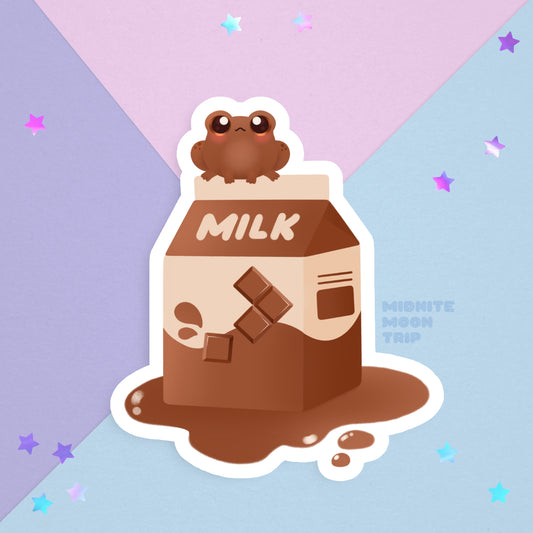 Chocolate Milk Frog Sticker