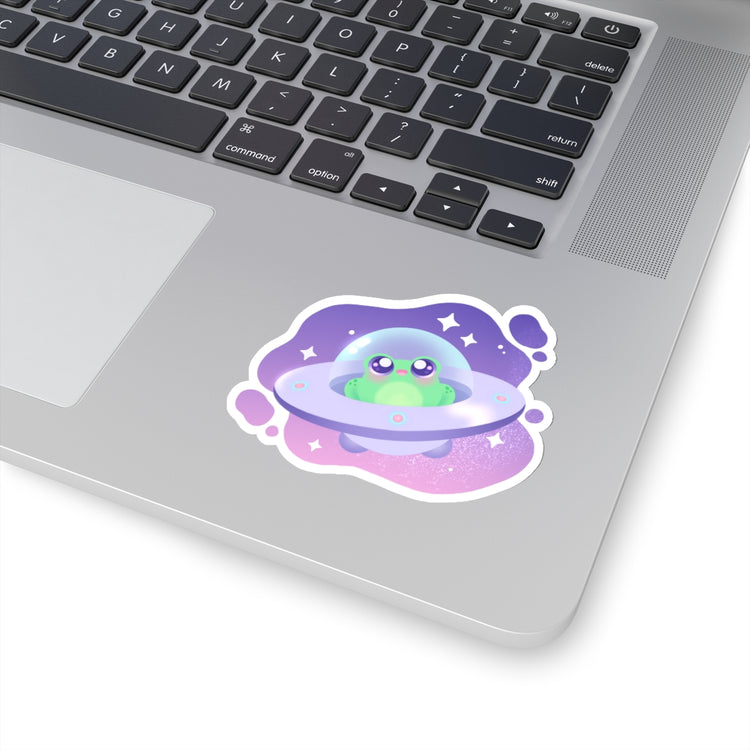 Cute Frog Alien Sticker
