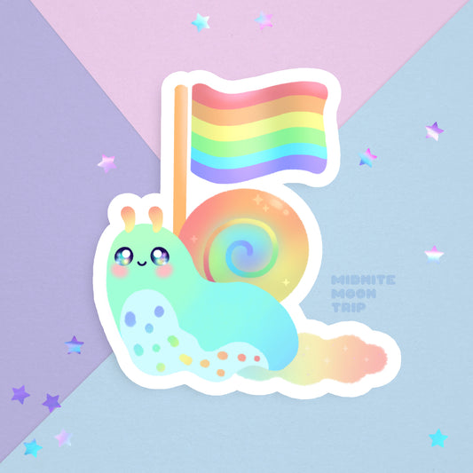 LGBT Snail Sticker | Gay Pride