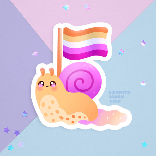 LGBT Snail Sticker | Lesbian Pride