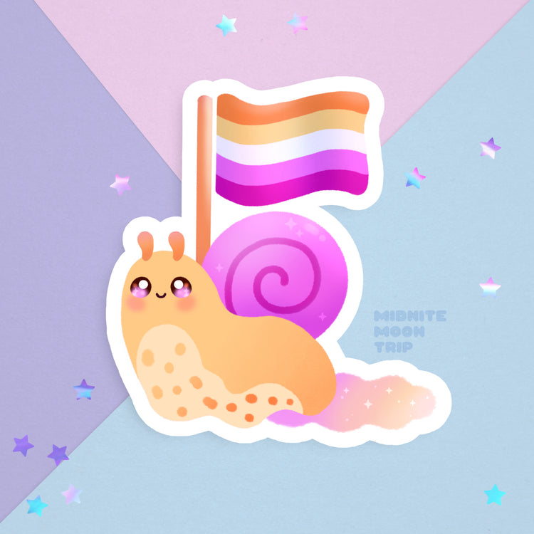 LGBT Snail Sticker | Lesbian Pride