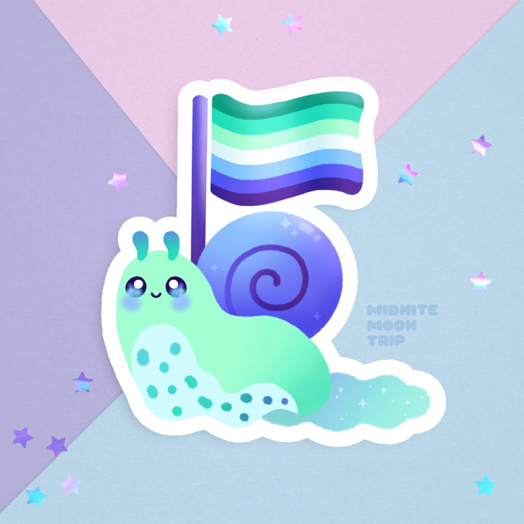 LGBT Snail Sticker | MLM Pride