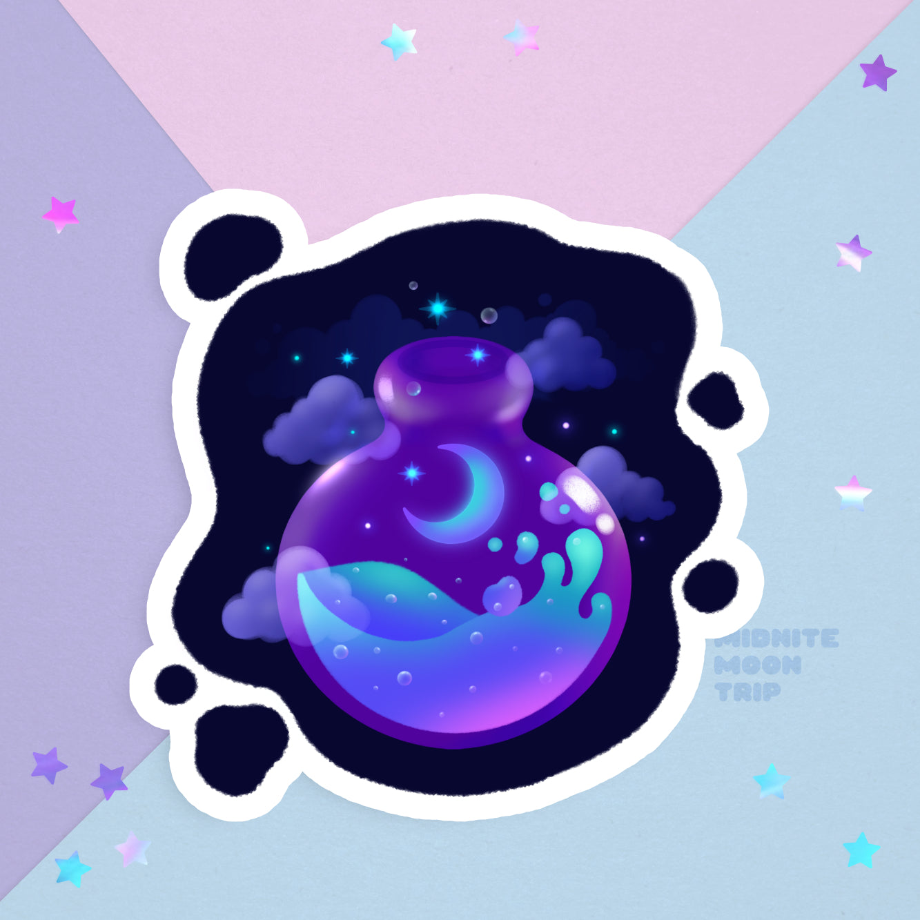 Fire and Water Slimes - Slime Rancher - Sticker